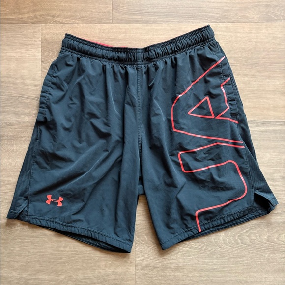Under Armour Other - Under Armour Athletic Shorts with Orange Accents